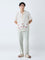 ETA Off-White Floral Embroidered Relaxed-Fit Cotton Shirt
