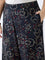 Diza Black Bandhani Print Pants