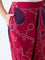 Diza Red Bandhani Print Pants
