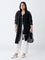 Gia Black Solid Cardigan