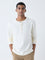 ETA White Slim-Fit Cotton Henley T-Shirt
