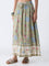 Bombay Paisley Sage Botanical Design Skirt