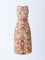 Bombay Paisley Tan Floral Design Cotton A-Line Dress