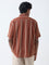 Ascot Rust Stripe Relaxed-Fit Shirt