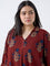 Diza Red Floral Printed Tunic