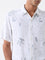 Ascot White Botanical Design Relaxed-Fit Shirt