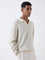 ETA Off-White Self-Patterned Knitted Relaxed-Fit Sweater