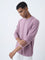 ETA Dusty Pink Textured Relaxed-Fit Cotton Sweater