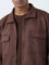 Ascot Dark Brown Relaxed-Fit Suede Jacket