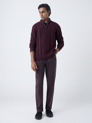 Ascot Dark Brown Mid-Rise Relaxed-Fit Jeans