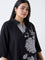 Diza Black Floral Printed Tunic