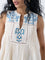 Bombay Paisley Off-White Embroidered Cotton Top
