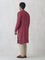 Embroidered Maroon Long Kurta