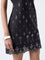 Bombay Paisley Black Embellished Cotton Shift Dress
