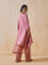 Embroidered Pink Kurta