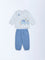 HOP Baby Boys Multicolour Cotton Sweatshirt and Joggers Set