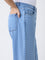 Gia Blue Relaxed-Fit High-Rise Jeans