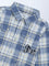 HOP Baby Boys Dusty Blue Checks Detailed Cotton Shirt