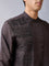 Embroidered Brown Kurta
