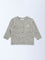 HOP Baby Boys Brown Knit-Textured Sweater