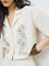 Bombay Paisley Off-White Embroidered Cotton-Blend Shirt