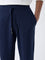 ETA Navy Relaxed-Fit Mid-Rise Cotton-Blend Joggers