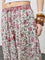 Bombay Paisley Off-White Floral Cotton Skirt