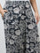 Diza Black Botanical Design Pants