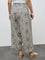 Diza Taupe Floral Design Pants