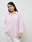 Gia Pink Striped Shirt