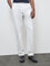 Ascot White Relaxed-Fit Mid-Rise Cotton Trousers