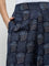 Diza Dark Blue Printed Pants