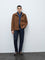 Ascot Tan Solid Relaxed-Fit Jacket