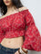 Bombay Paisley Red Floral Off-Shoulder Cotton Top