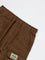HOP Kids Boys Dark Brown Relaxed-Fit Mid-Rise Cotton-Blend Shorts