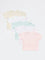 HOP Baby Girls Multicolour Cotton T-Shirt - Pack of 5