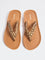 LUNA BLU Tan Braided Comfort Flip-Flops