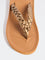 LUNA BLU Tan Braided Comfort Flip-Flops