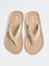 LUNA BLU Taupe Braided Comfort Flip-Flops