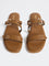 LUNA BLU Tan Multi-Strap Sandals