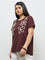 Gia Brown Embroidered T-Shirt