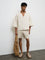 ETA Off-White Textured Relaxed-Fit Cotton Shirt