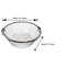 Stainless Steel Round Dish Drainer Basket for Kitchen Dish Drying Rack Bartan Basket Diameter 23 Inch x Height 8 Inch