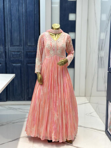 Anarkali Moti Work