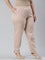 Women Solid Baby Pink Cotton Pencil Pant