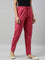 Women Solid Medium Pink Comfort Fit Cotton Pants