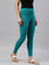 Jade Green Cotton Stretch Ankle Length Leggings