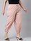 Women Solid Baby Pink Cotton Cropped Salwar