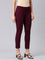 Bright Maroon Ponte Smart Fit Kurti Pant