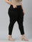 Women Solid Black Mid Rise Cropped Jeggings